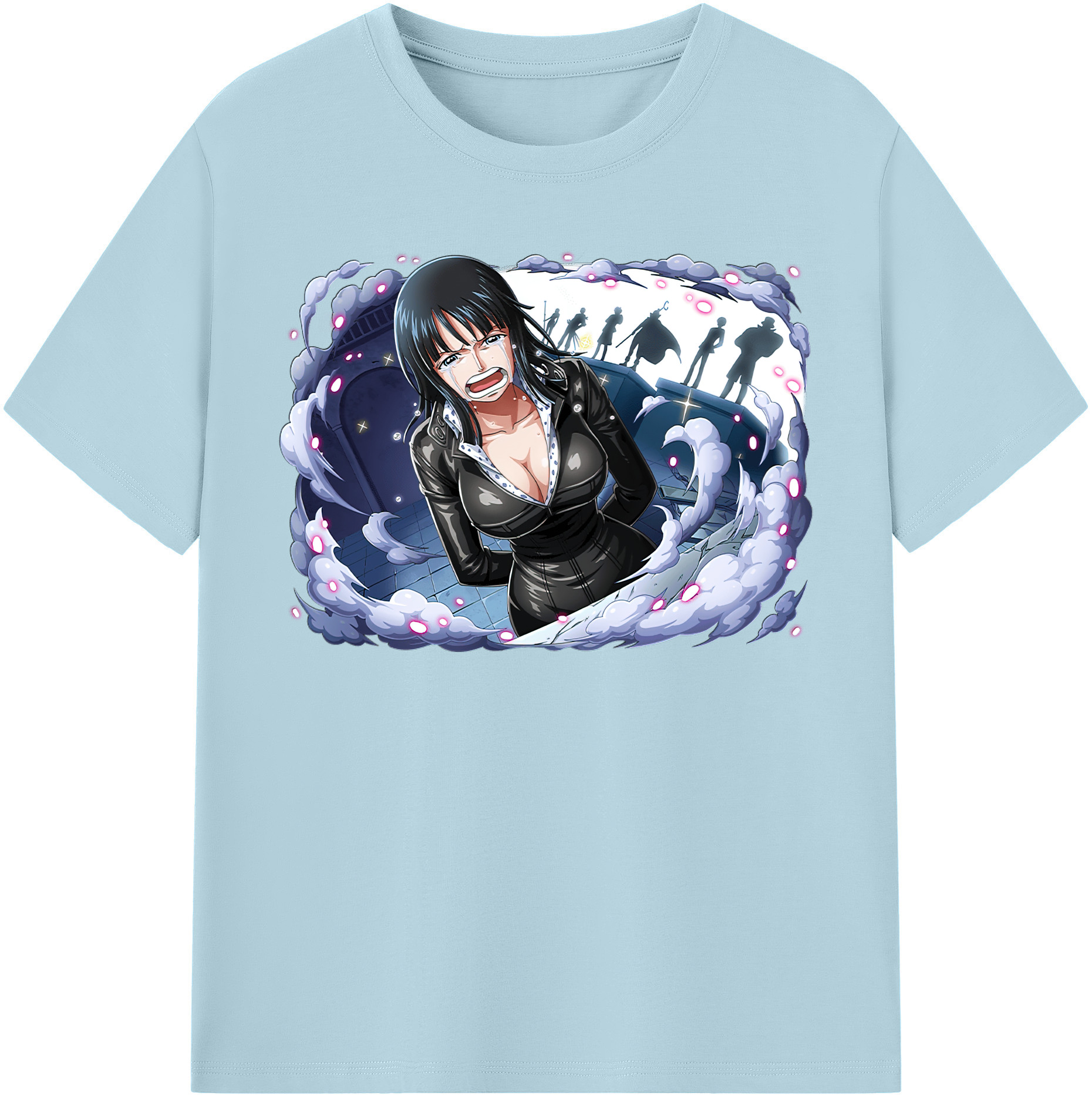 ワンピース ニコ・ロビン ONE PIECE Nico Robin 綿100％半袖Tシャツ（フロントプリント）